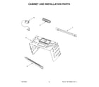 Whirlpool WMH53521HV06 cabinet and installation parts diagram