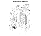 KitchenAid KFIS29BBMS00 refrigerator liner parts diagram