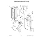 KitchenAid KFIS29BBMS00 refrigerator door parts diagram