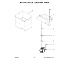 KitchenAid KFIS29BBBL00 motor and ice container parts diagram