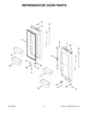 Refrigerator door parts