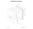 Maytag MBR1957FEZ06 refrigerator door parts diagram