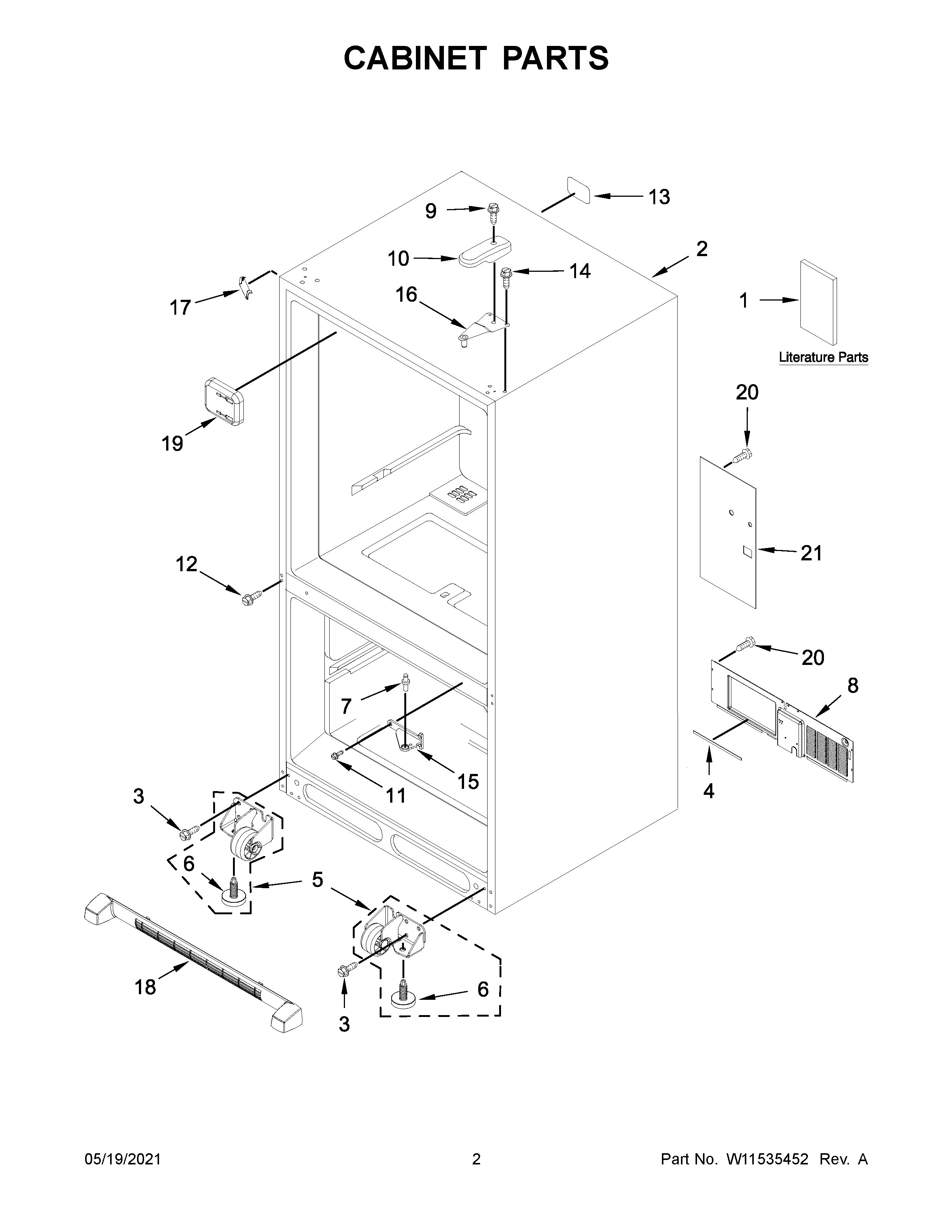 Cabinet parts