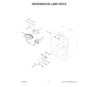 KitchenAid KRBR109ESS03 refrigerator liner parts diagram