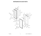 Whirlpool WRF532SNHW03 refrigerator door parts diagram