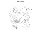 Whirlpool WRF532SNHW03 shelf parts diagram