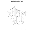 Whirlpool WRF532SMHZ05 refrigerator door parts diagram