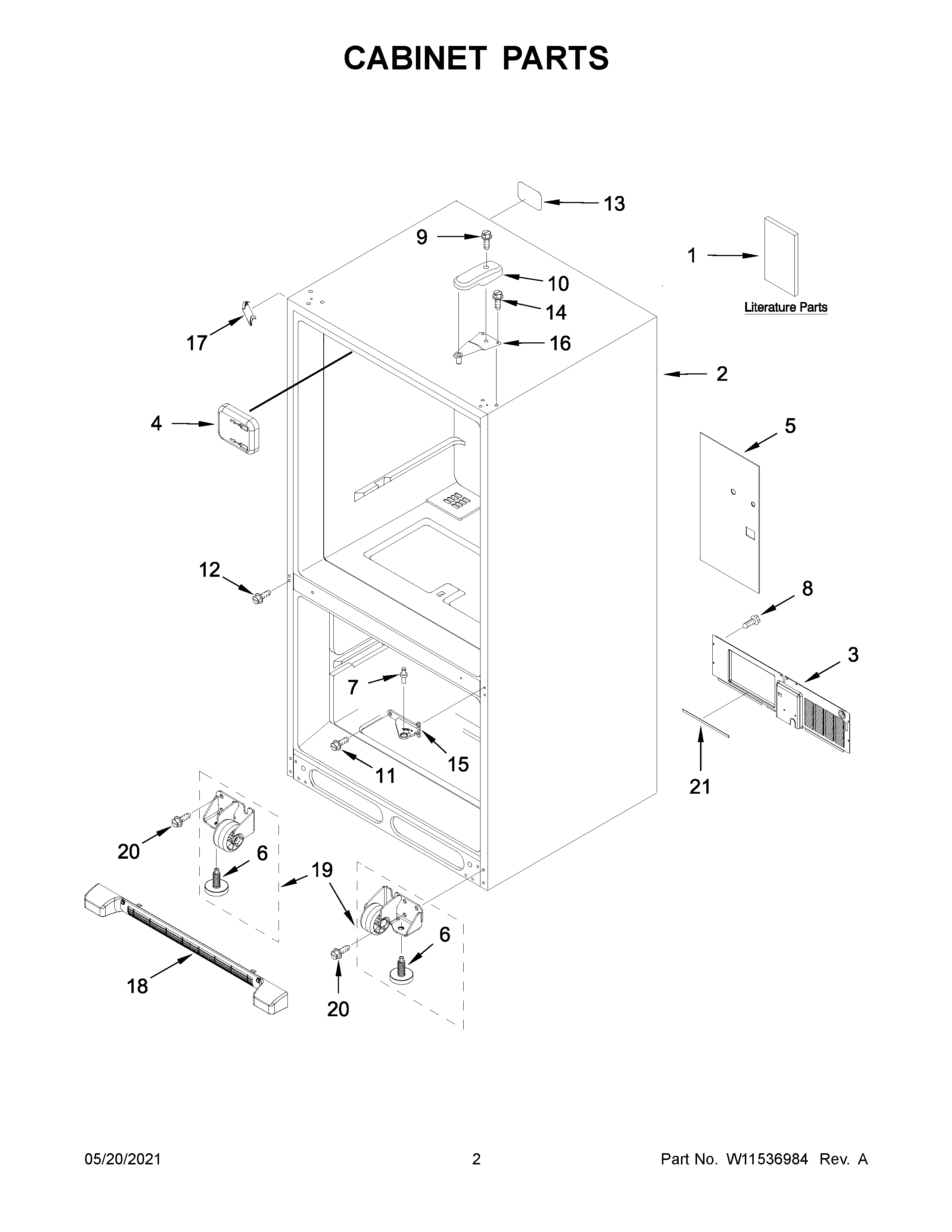 Cabinet parts