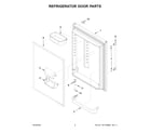 Maytag MBL1957FEZ07 refrigerator door parts diagram