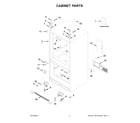 Whirlpool WRF532SNHV03 cabinet parts diagram