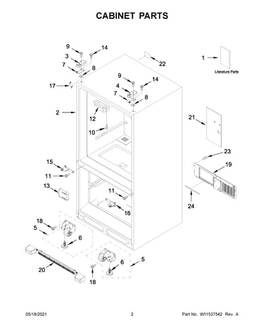 Cabinet parts