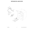 Whirlpool WRF535SMHB04 refrigerator liner parts diagram