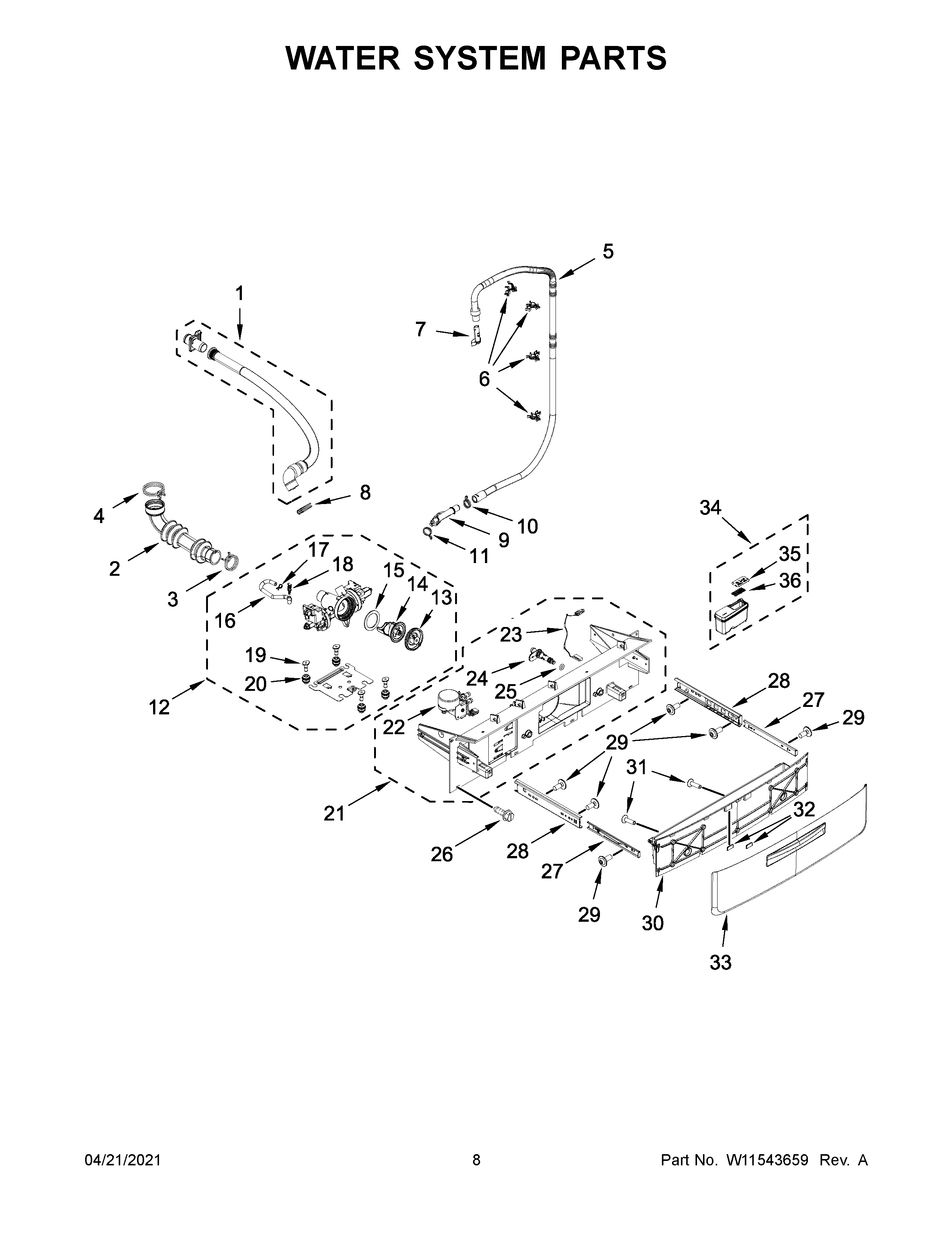 Water system parts