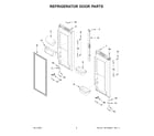 Maytag MFF2558FEZ08 refrigerator door parts diagram