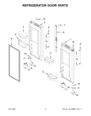 Refrigerator door parts