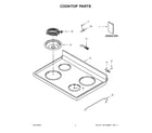 Whirlpool YWFC315S0JS1 cooktop parts diagram