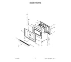 Whirlpool YWFC315S0JS1 door parts diagram