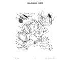 Maytag MGD7230HC1 bulkhead parts diagram