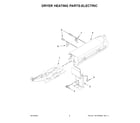 Maytag MED6230HC2 dryer heating parts-electric diagram