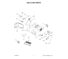 KitchenAid YKMHS120EW10 air flow parts diagram