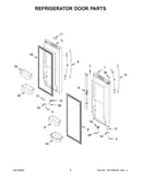 Refrigerator door parts