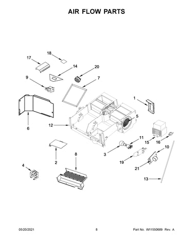 Air flow parts
