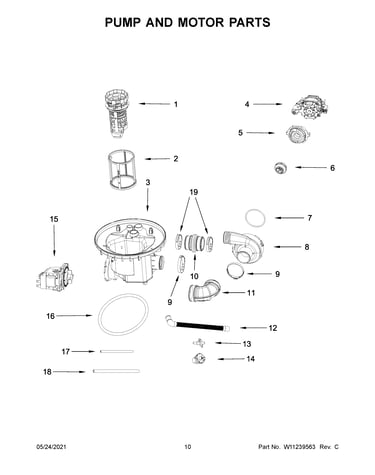 Pump and motor parts