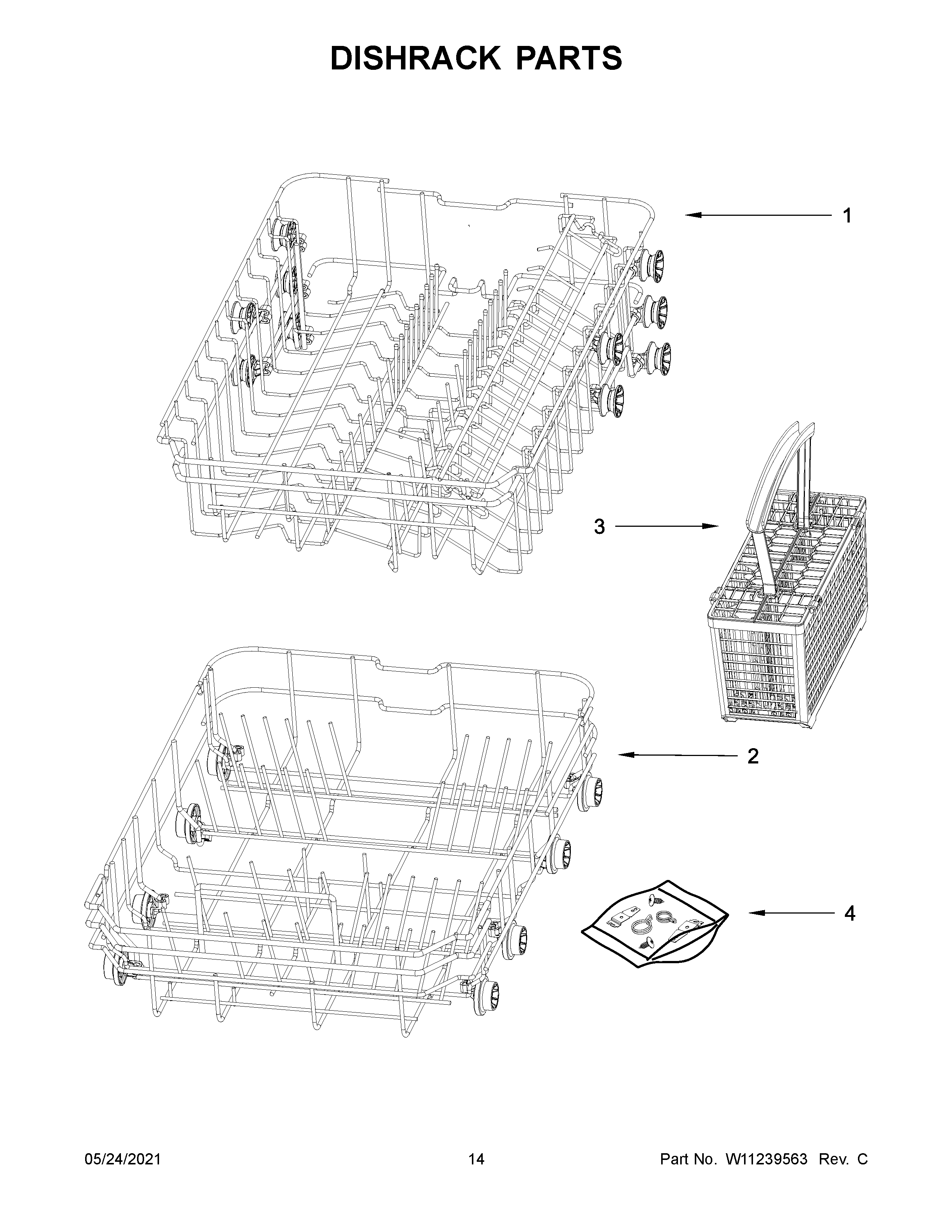 Dishrack parts