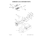 Whirlpool WRX735SDHZ02 icemaker & ice container parts diagram