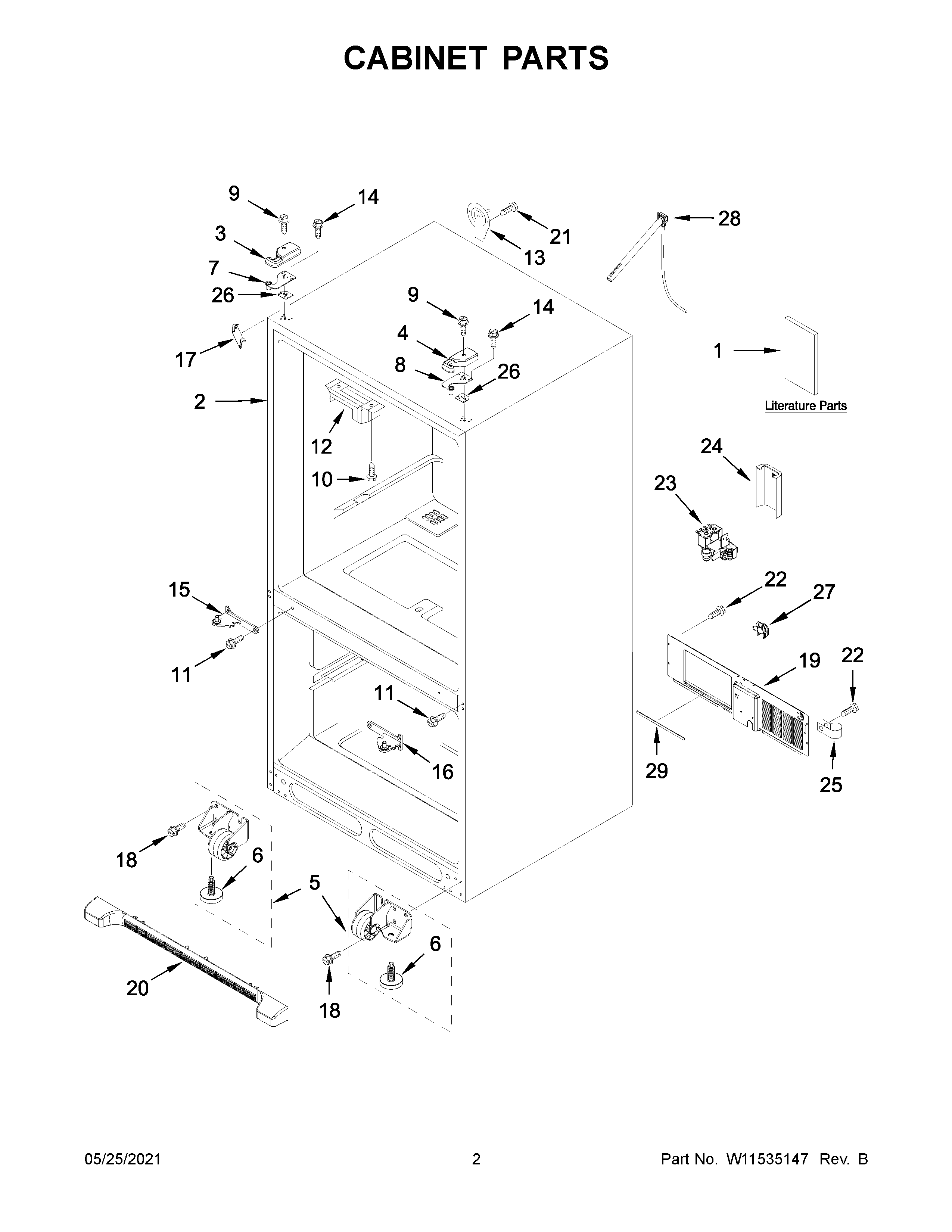 Cabinet parts