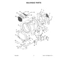 Maytag YMED6230HW2 bulkhead parts diagram