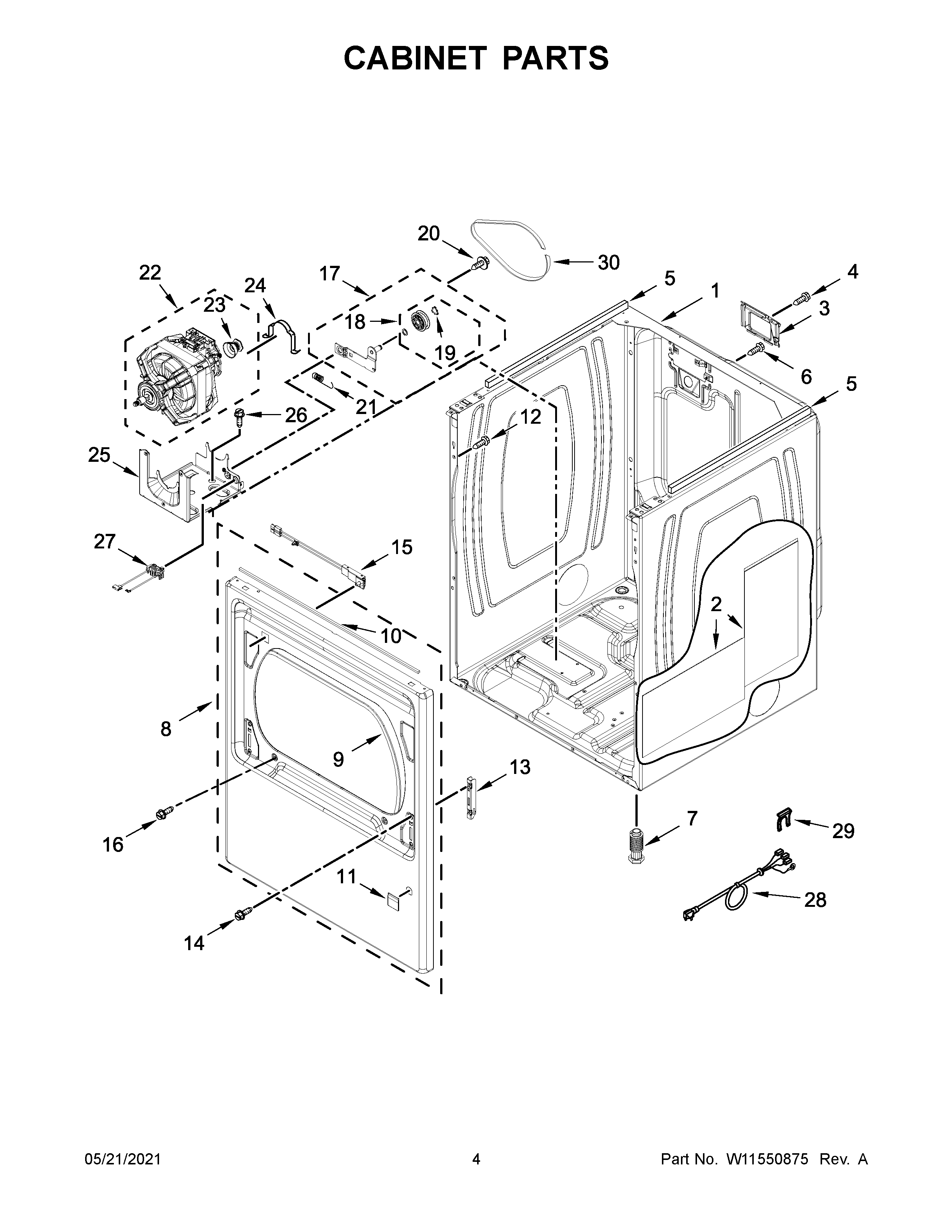 Cabinet parts