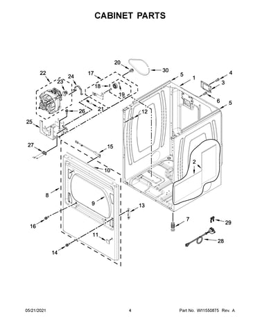 Cabinet parts