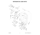 KitchenAid KRFF305EBS05 refrigerator liner parts diagram