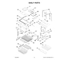 KitchenAid KRFF305EBS05 shelf parts diagram