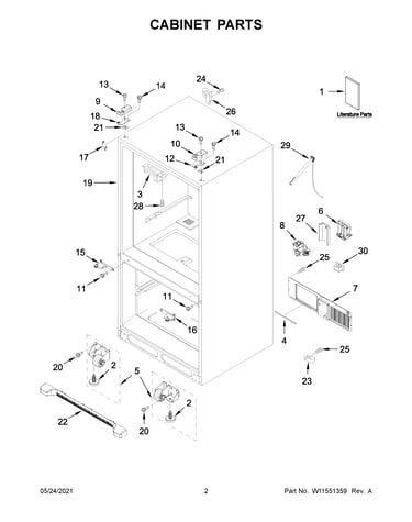 Cabinet parts