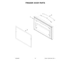 Whirlpool WRFA35SWHZ07 freezer door parts diagram