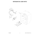 Whirlpool WRF535SMHB05 refrigerator liner parts diagram