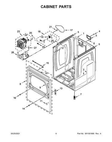 Cabinet parts