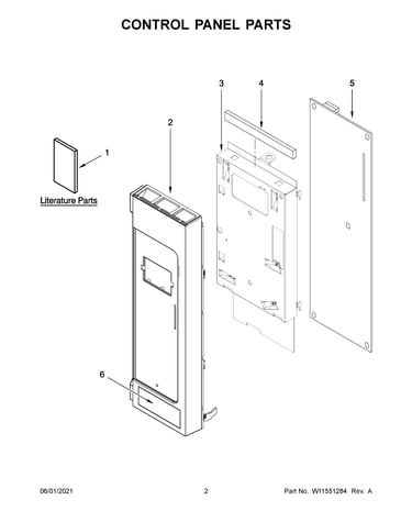 Control panel parts