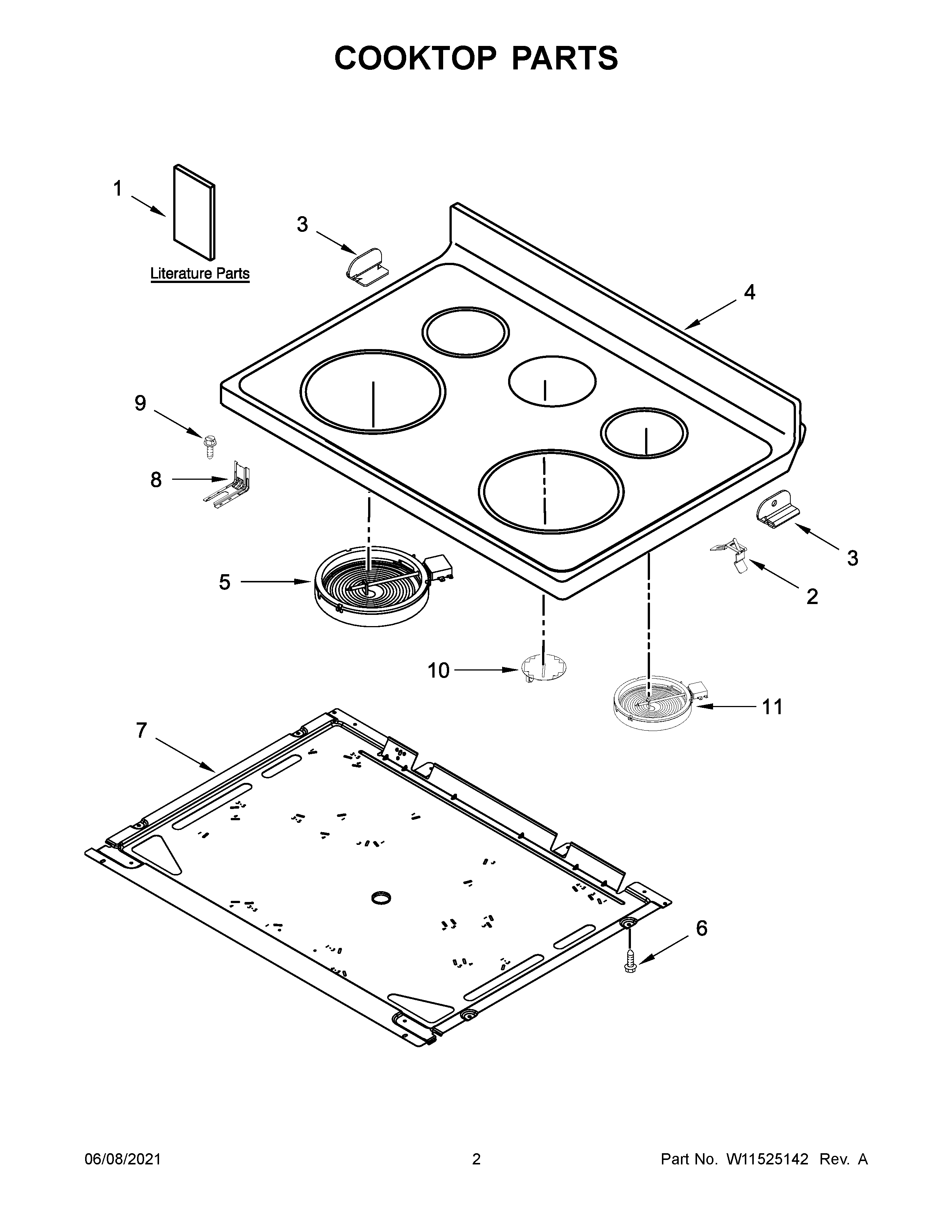 COOKTOP PARTS