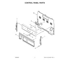 Whirlpool WFE525S0JS1 control panel parts diagram