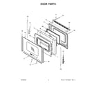 Maytag MER6600FW3 door parts diagram