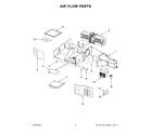 Amana AMV2307PFB7 air flow parts diagram