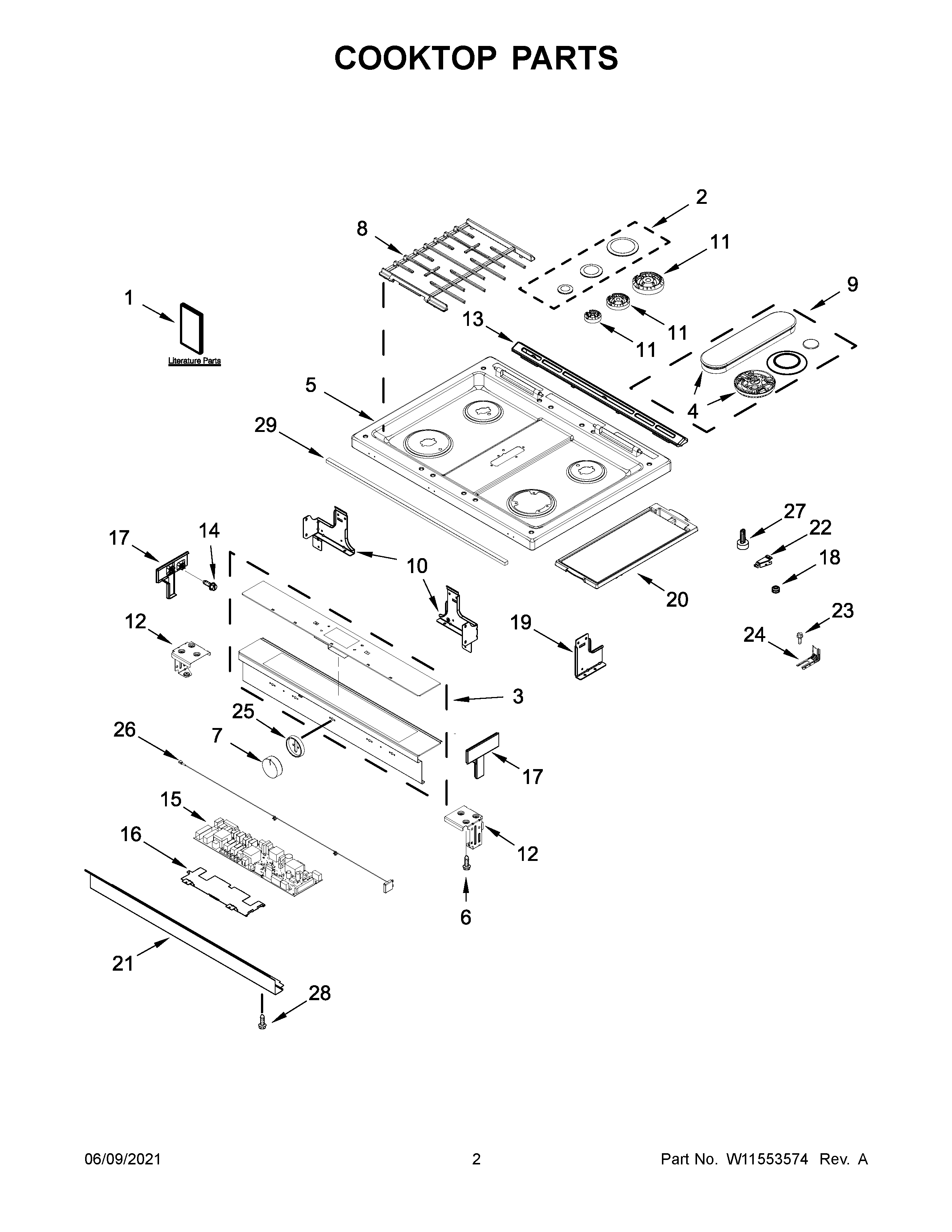 COOKTOP PARTS