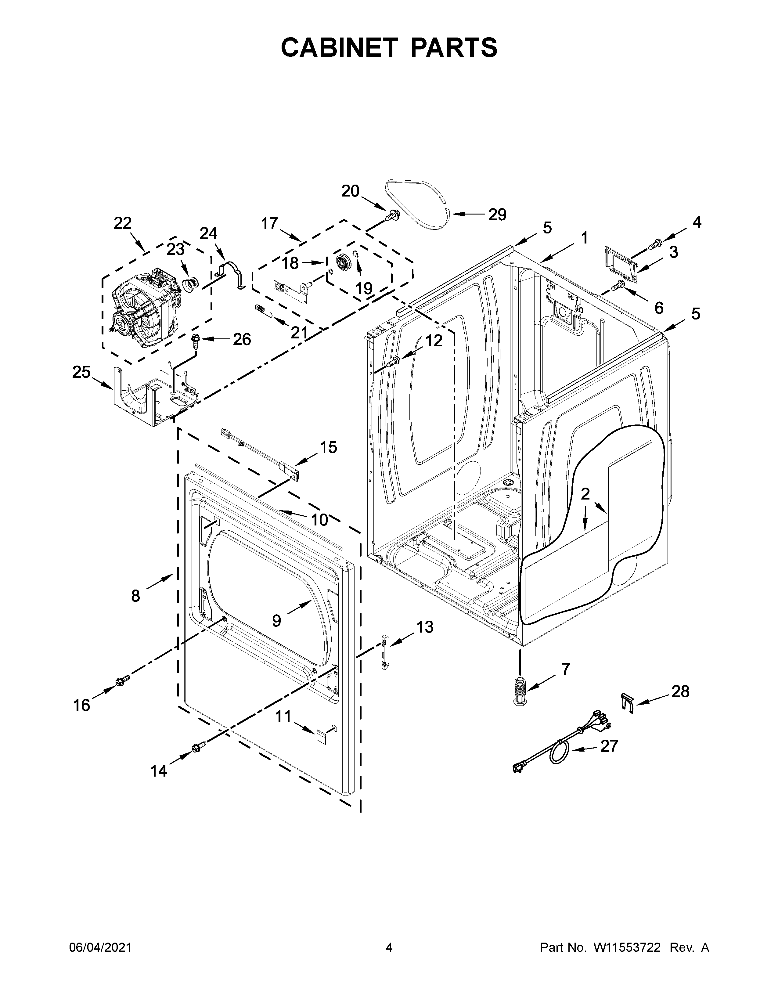 Cabinet parts