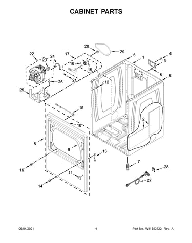 Cabinet parts