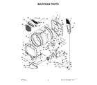 Maytag MGD6230HW1 bulkhead parts diagram