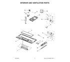 Whirlpool WMH31017HS8 interior and ventilation parts diagram