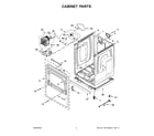 Maytag YMED7230HC2 cabinet parts diagram